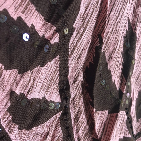 Kaktus Skirt Small Rayon Pink Brown - Picture 8 of 8